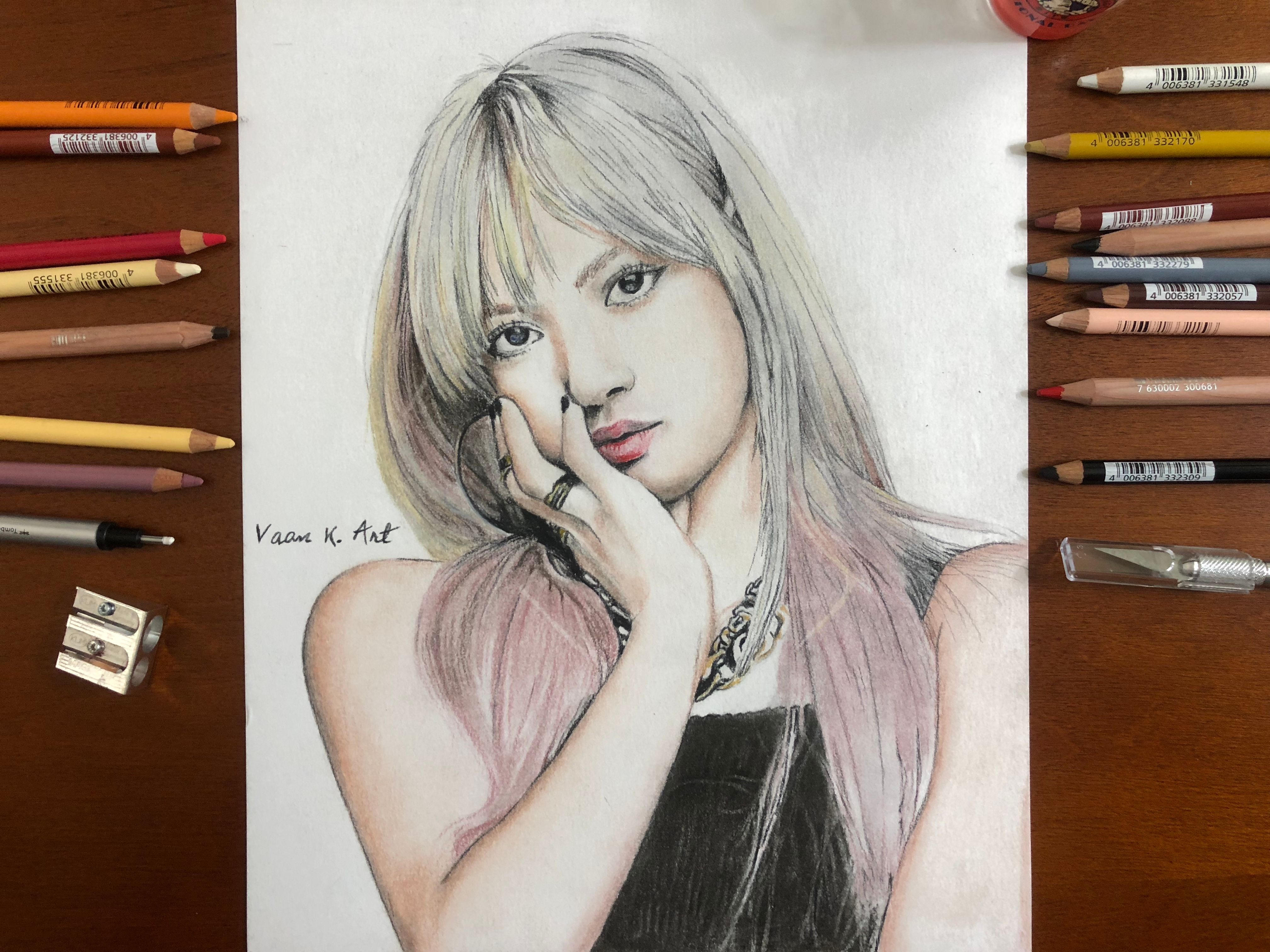 Pastel pencil online drawing